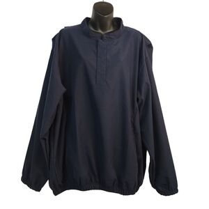 Forrester's Men's Navy Blue Pullover Windproof Windwear Jacket Size XL NWT